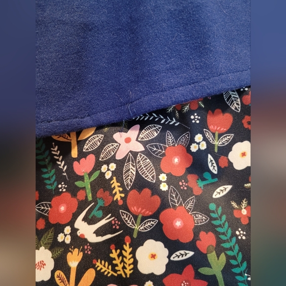 Blue/floral MISSLOOK midi skirt, 2XL - Picture 7 of 8